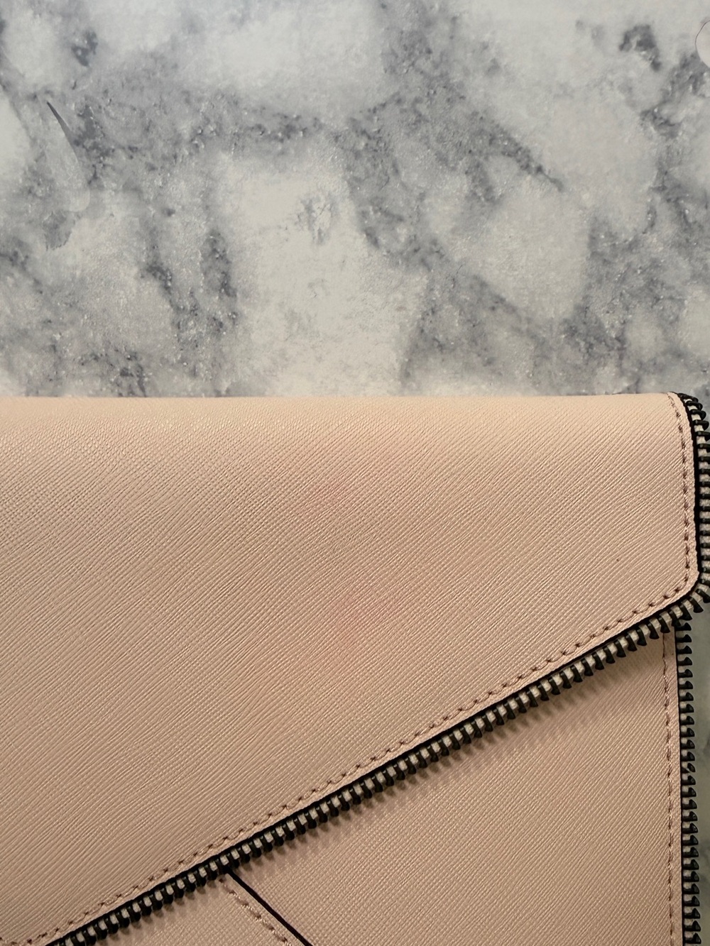 Rebecca Minkoff Blush Pink Leo Envelope Clutch - Picture 2 of 7